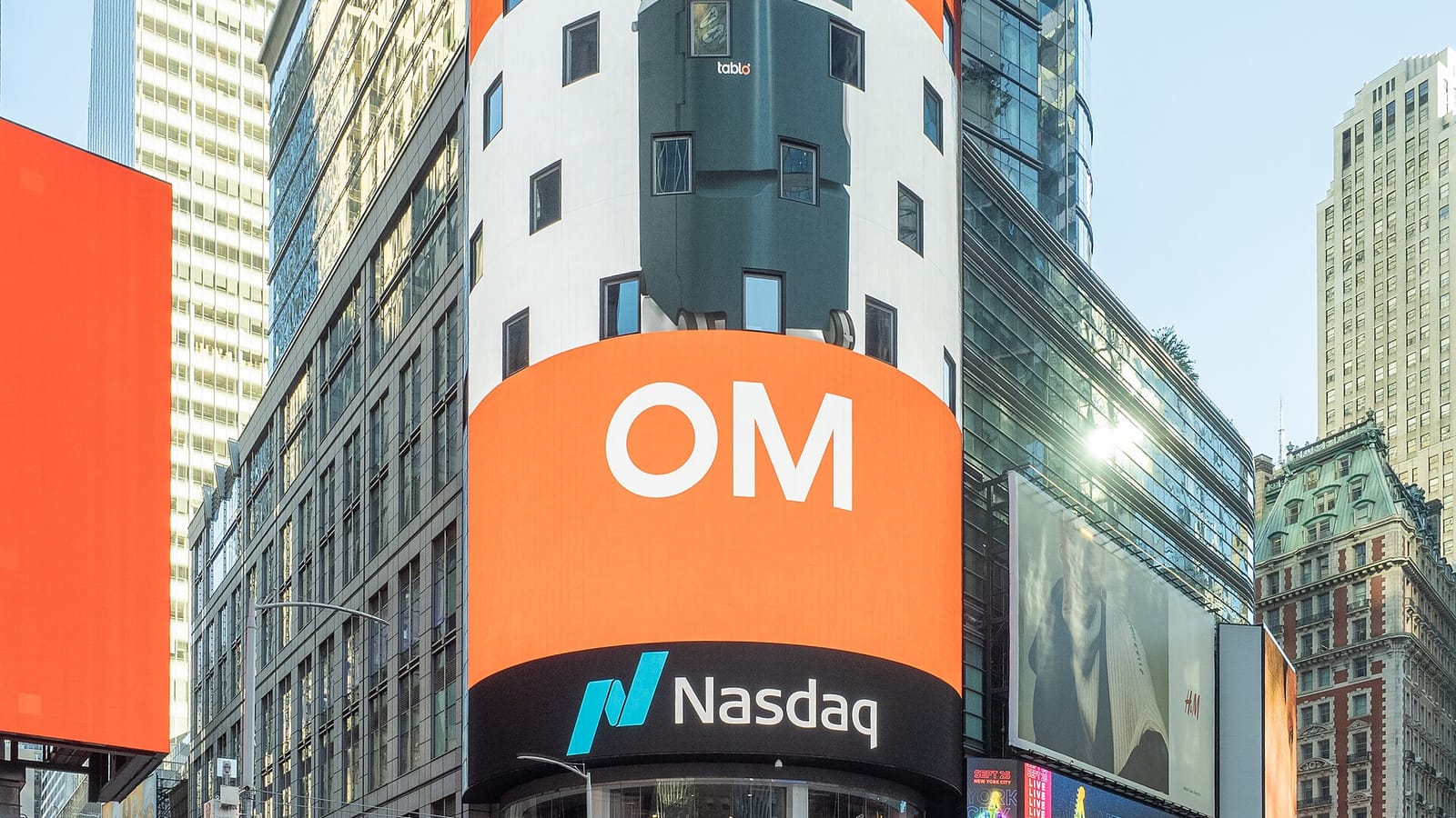 Nasdaq MarketSite tower in Times Square